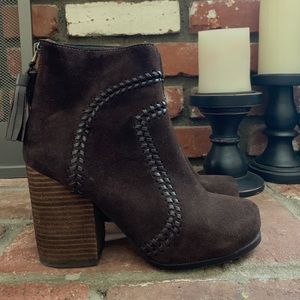 Jeffrey Campbell Tavern Bootie Coffee Oiled Suede